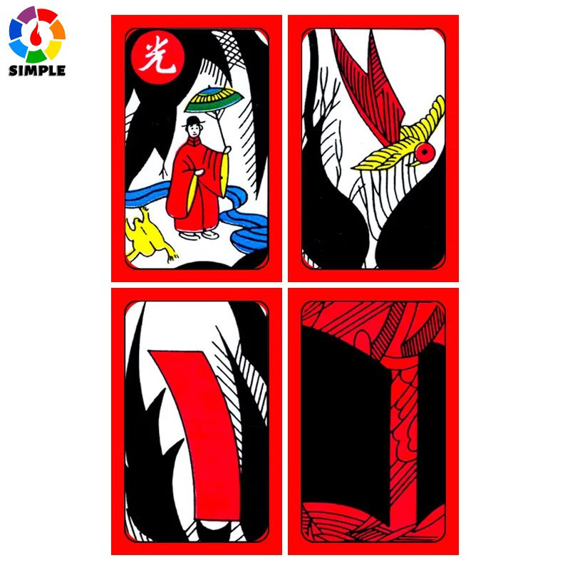 Korean Japanese PVC Waterproof Mahjong Gostop Go Stop Board Game Cards Popular Family Party Table Game Go-stop Hanafuda 