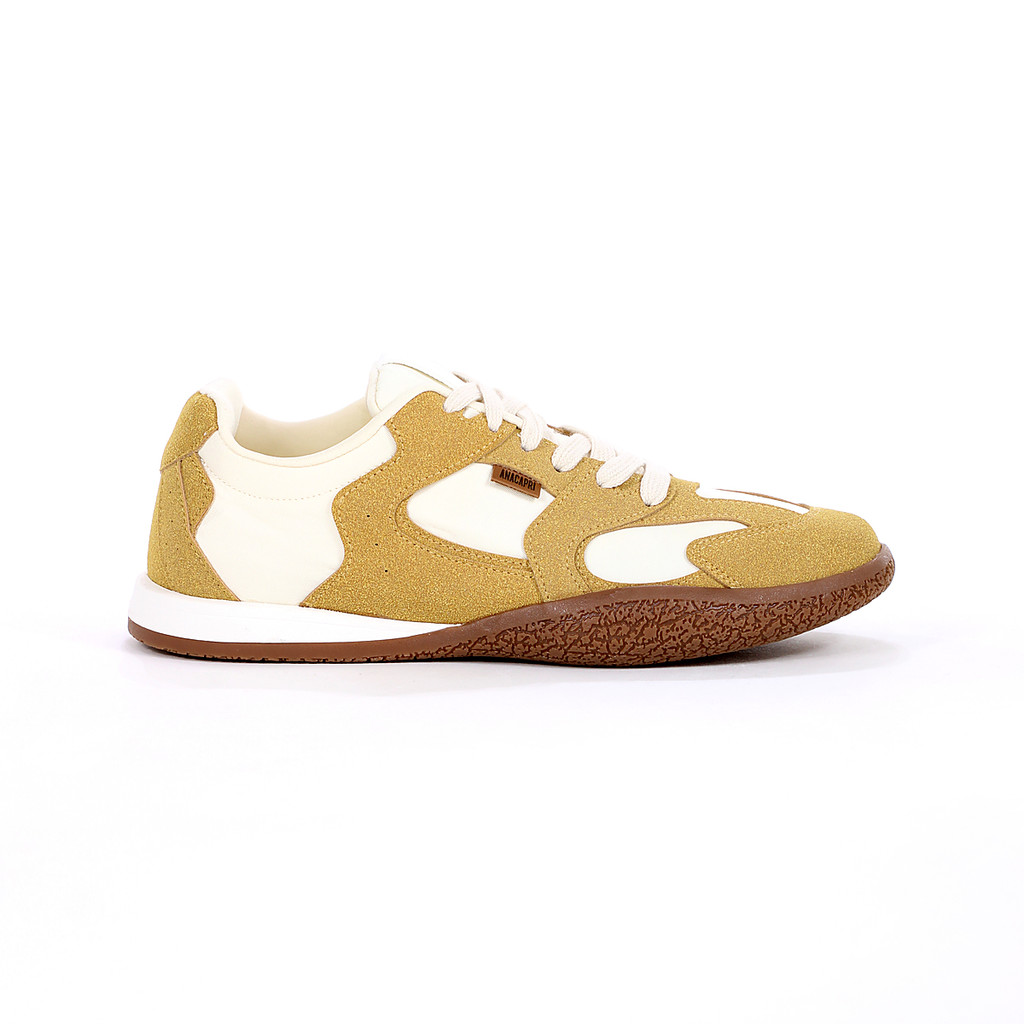 Tênis Anacapri Retrô Cadarço Duplo Amarelo - Feminino