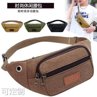 Bolsa de cintura justa para celular masculina, bolsa de lona esportiva ao ar livre, resistente ao desgaste, prática, fem