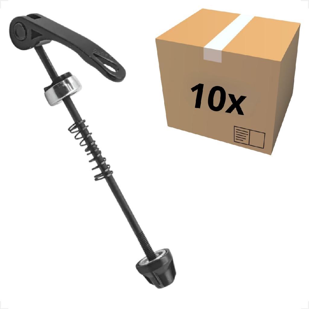 Kit 10 Blocagem Dianteira Shiver Aluminio Qr03 M5x108 Eixo Aperto Rapido Cubo Roda Bicicleta Bike Mtb Atacado