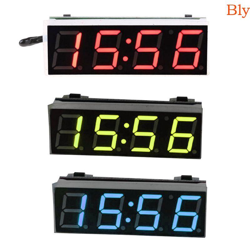 Bly Carro Relógio Digital Voltímetro 3 1 Display LED Temporizador Acessórios Eletrônicos Interiores