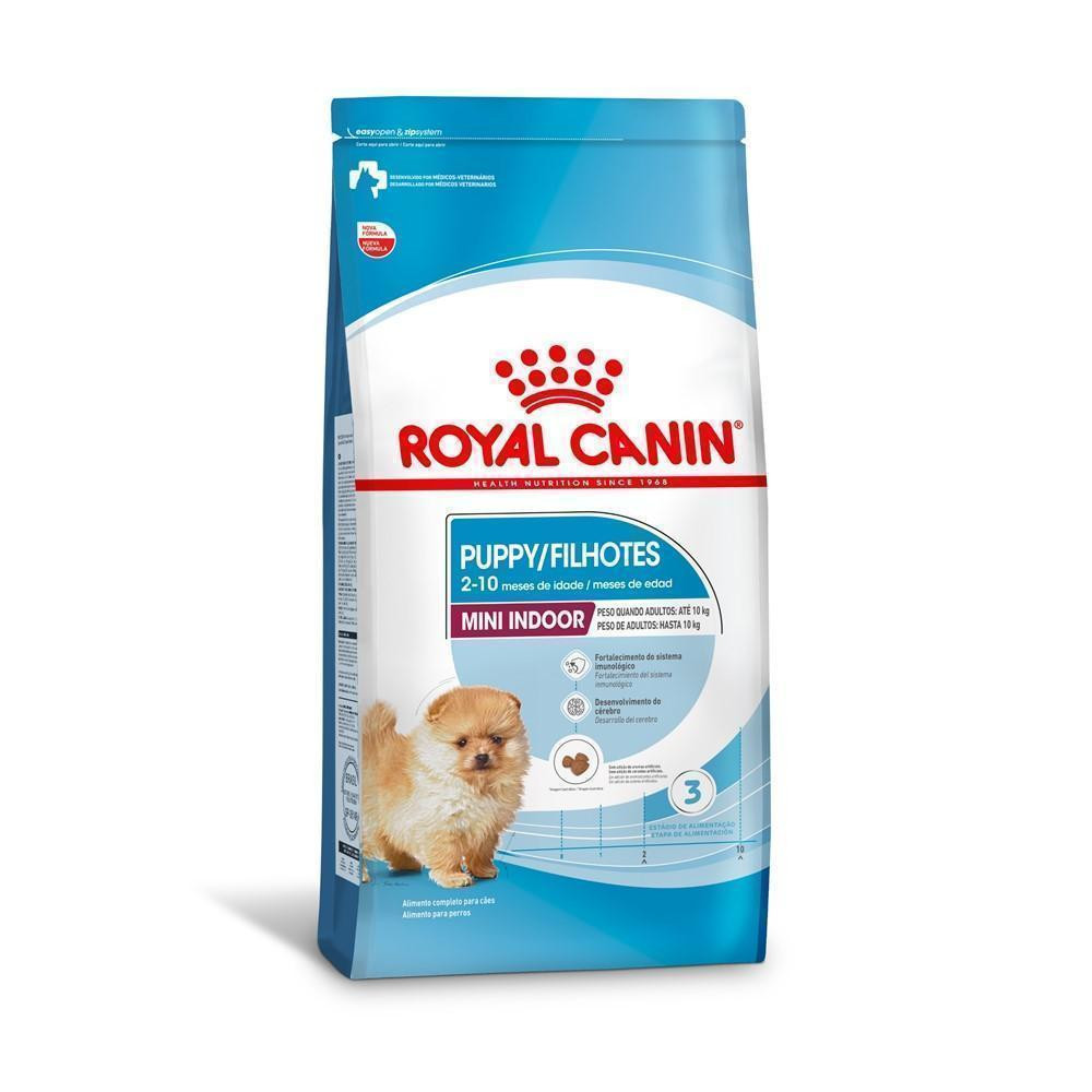 Ração Seca Royal Canin Mini Indoor Puppy para Cães Filhotes de Porte Pequeno- 2,