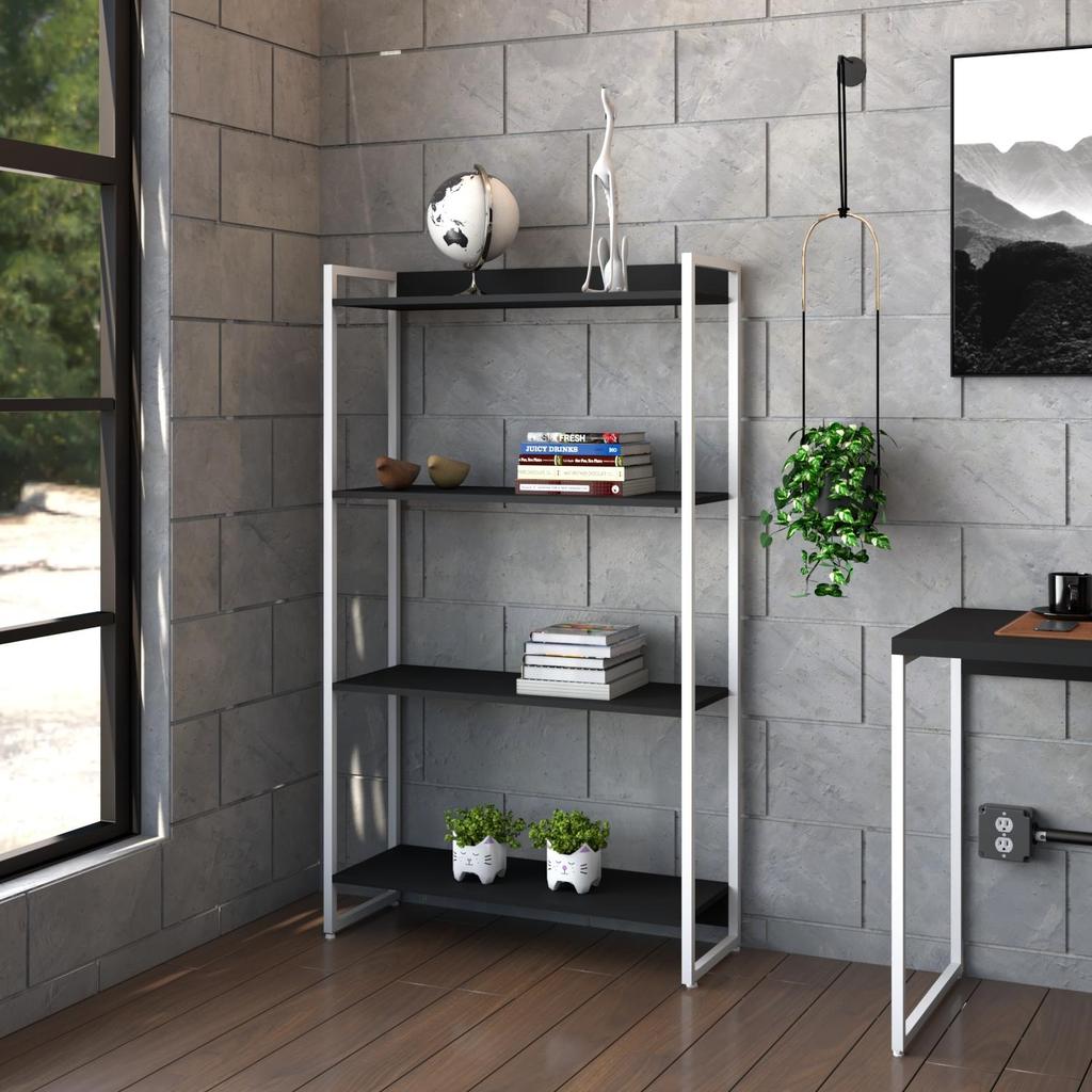 Estante Dynamica 80X30X146cm C/04 Prateleiras Estrutura Branca