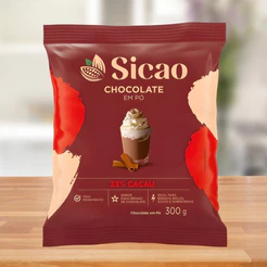 Chocolate em Pó 33% Cacau - 300g - 1 unidade - Sicao - Rizzo