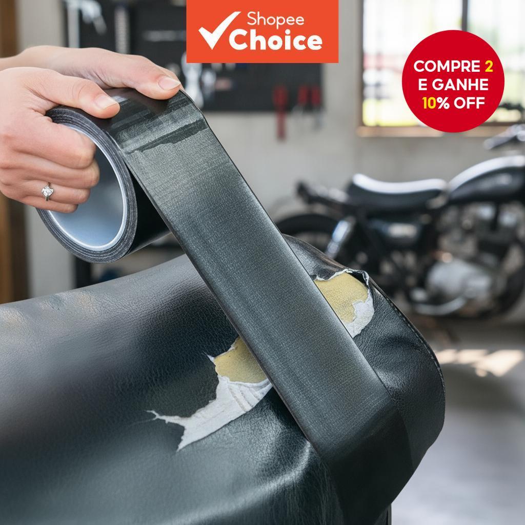  Fita de Couro Impermeável Autoadesiva, Patch para Reparo de Sofá e Assento de Carro Durante o Verão