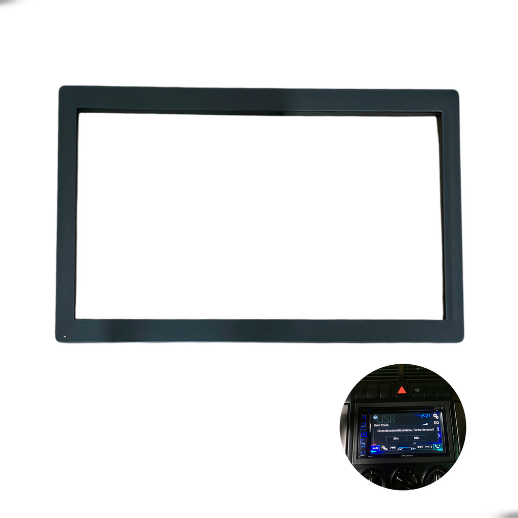 Moldura 2DIN Universal Fiamon 6.8 Polegadas para Central Multimídia MP5 Painel Automotivo em Oferta na Shopee