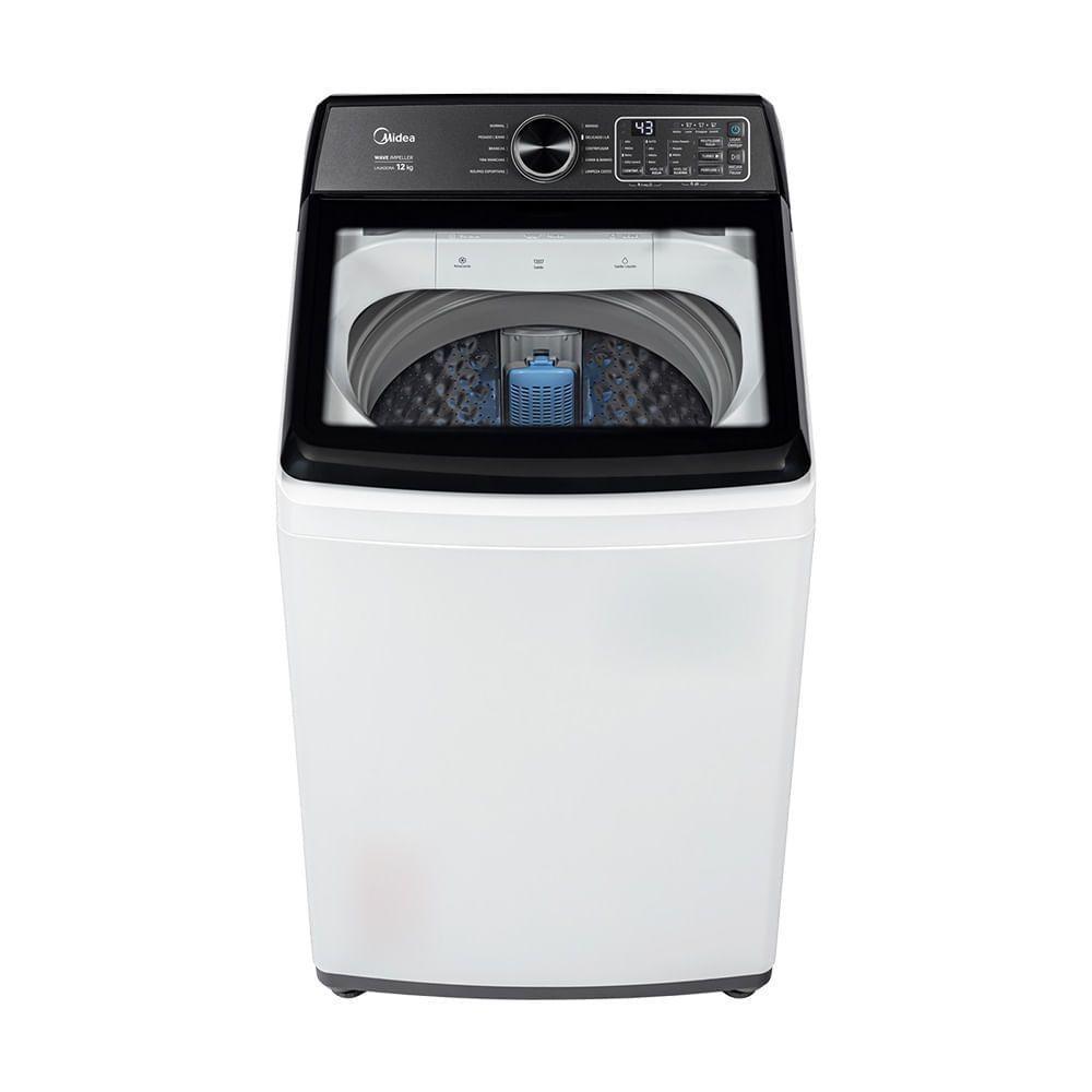 Máquina De Lavar 12kg Branca Wave Impeller Midea MAV04W120/WKBR05 220V em Oferta na Shopee