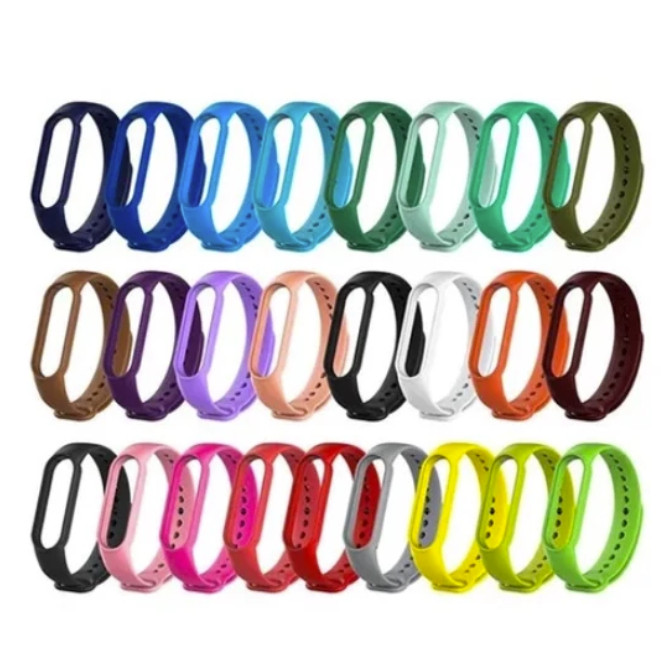 Pulseira De Silicone Lisa Para Smartwatch Xiaomi Mi Band 4