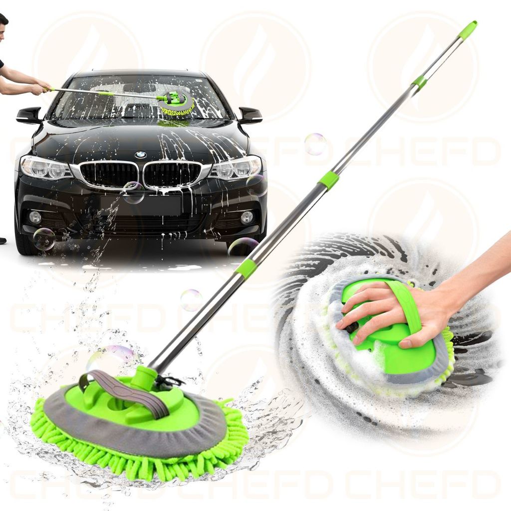 Escova Multifuncional Ajustável 360 Graus Leve Compacta e Ideal para Limpeza Automotiva em Oferta na Shopee