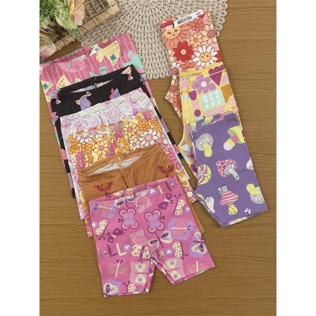 Shorts Ciclista Infantil Menina Elian Estampado