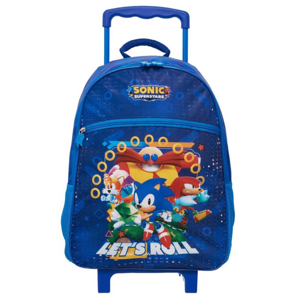 Mochilete Escolar Infantil Pacific Sonic Superstar Azul