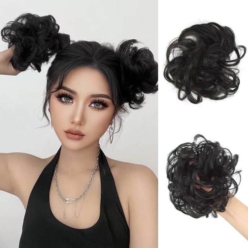 LUPU 2 peças-peças de cabelo de coque bagunçado sintético , acessório de cabelo de extensão de para todas as pessoas