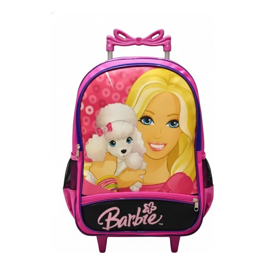 Mochila Infantil Rodinhas Barbie Princesa Pet Bolsa Escolar