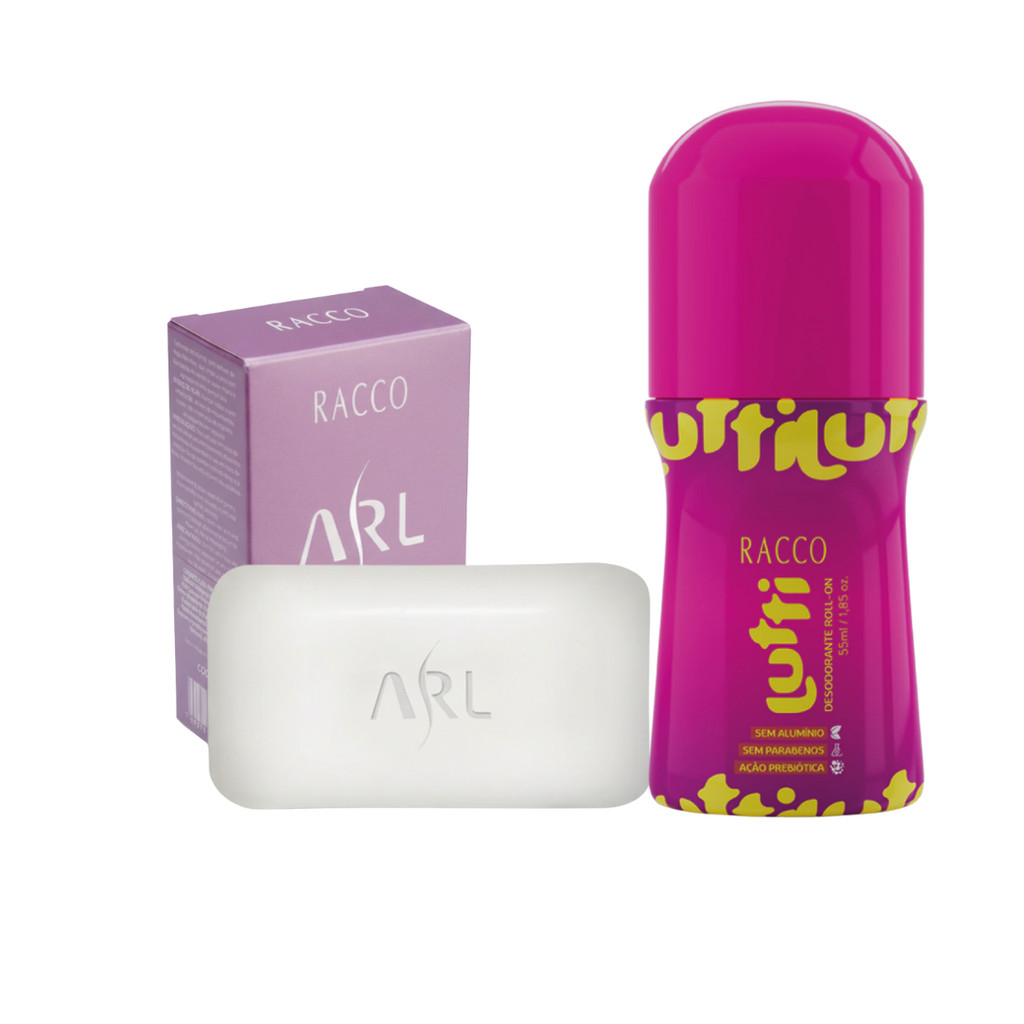 Kit Higiene Total Sabonete + Proteção Axilas Lutti Racco