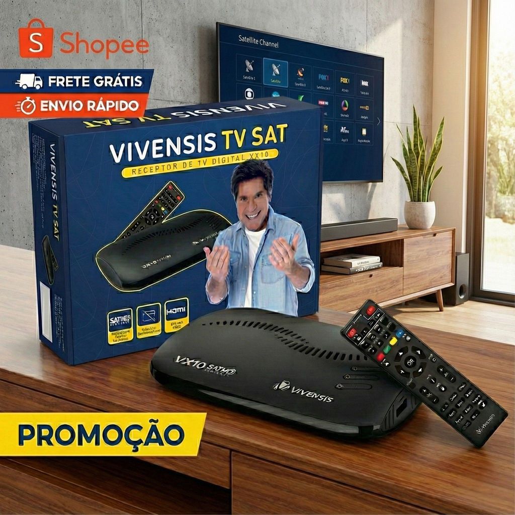 Receptor Satélite TV HD Vivensis Modelo VX10