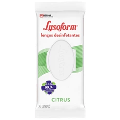 Lenços Desinfetantes Lysoform Citrus 36 unidades