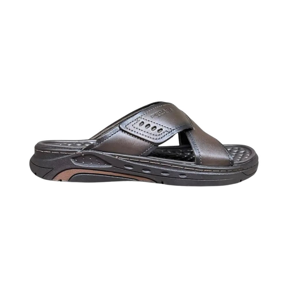 Chinelo Pegada Masculino em Couro - 134552