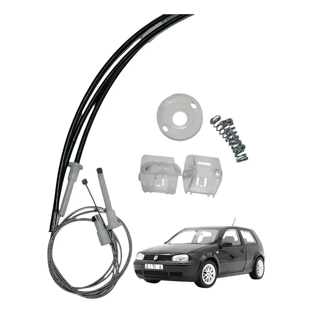 Golf Bora Kit Reparo Máquina De Vidro Elétrico Dianteiro C/Arraste Completo