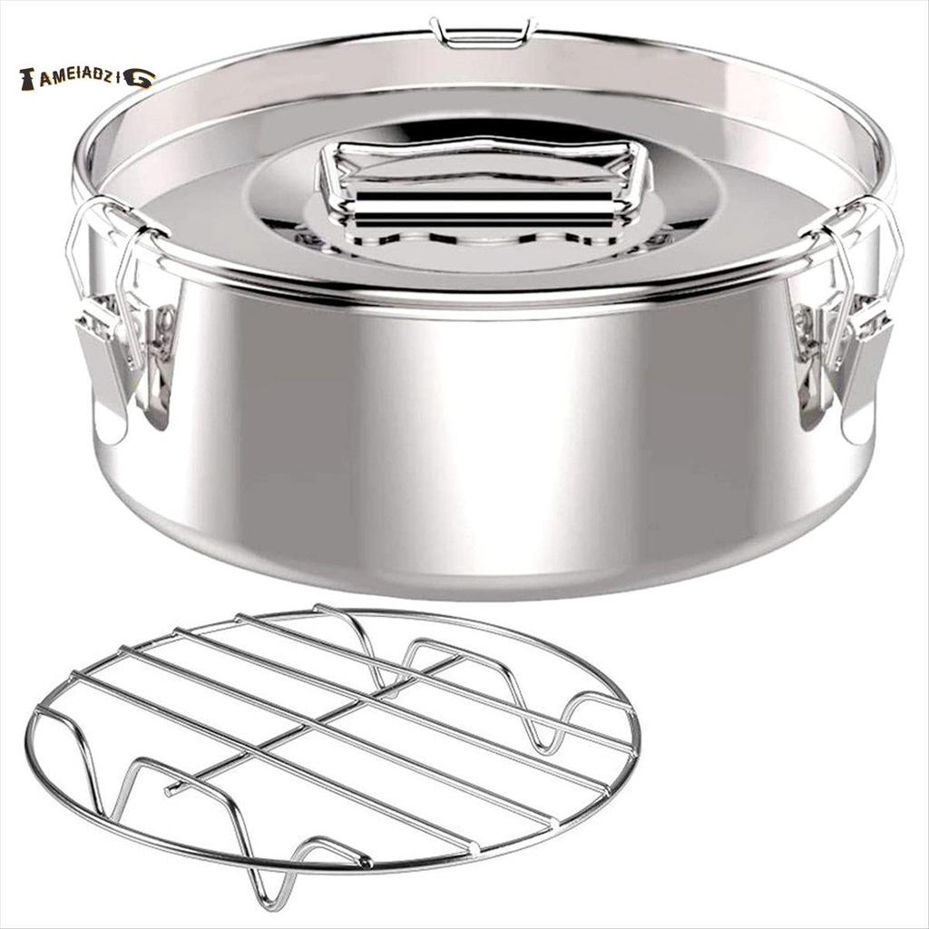 [Entrega Rápida T] Molde De Panela De Flanela 2.3 Qt , Flan De Aço Inoxidável Com Tampa-Fabricante De 21 X 21 X 9 Cm