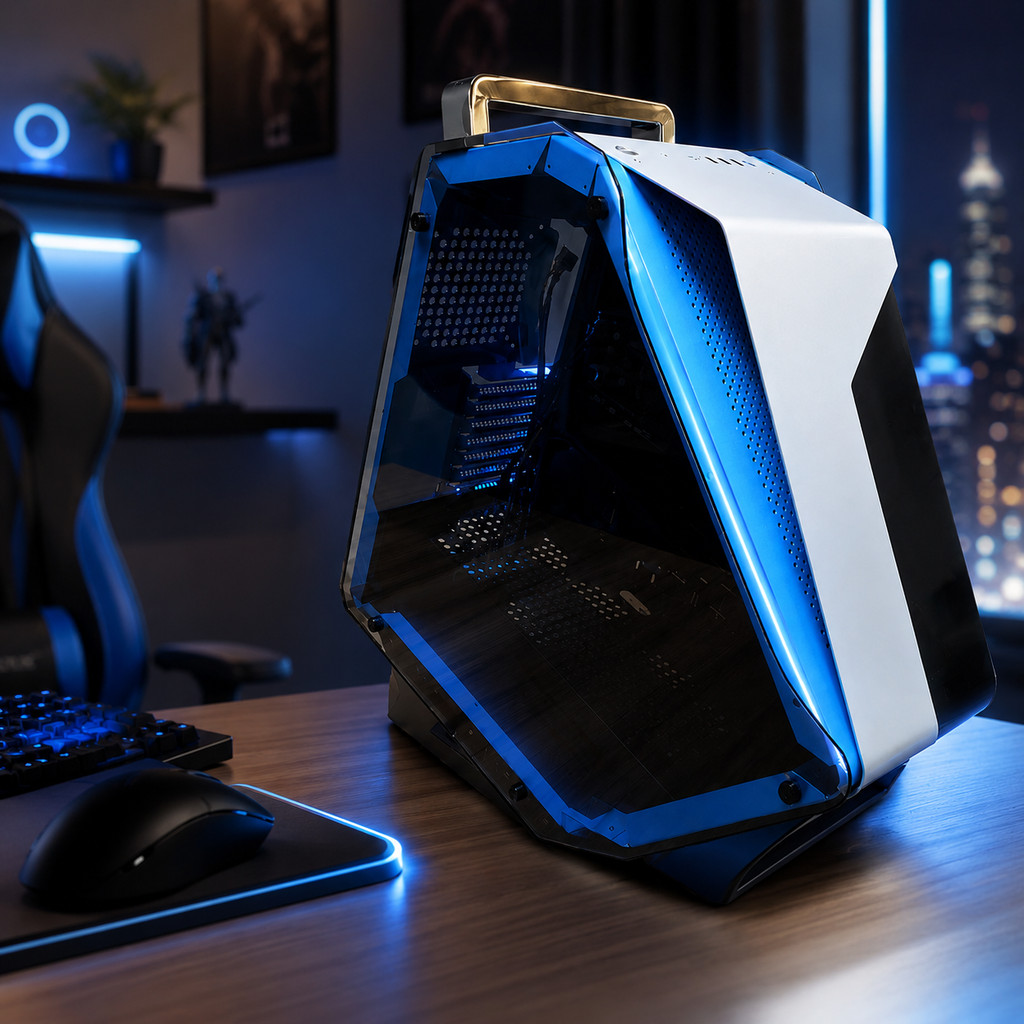 Gabinete Gamer Vidro Temperado Espaço Placa Vídeo 43cm ATX DELTA-FROST WYRM GA