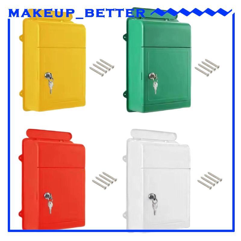 [Makeup_better] Caixas De Correio Seguras Para Casas Caixa De Montagem Na Parede Com Fechadura Chave Sugestão À Prova De