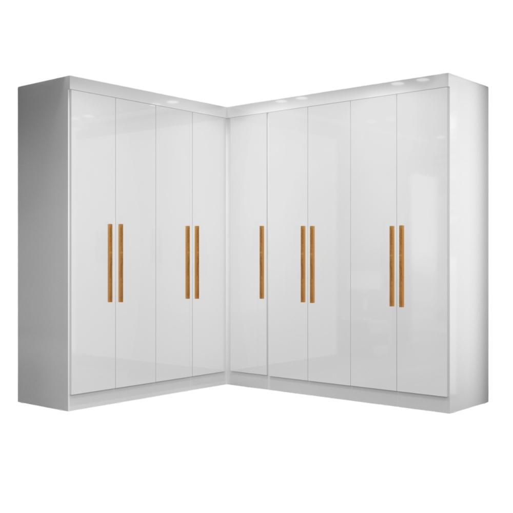 Quarto Modulado de Canto Madrid com 9 Portas Maxel