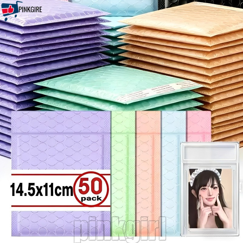 [Rdy Stk] 50-10 Unidades De Sacos De Bolhas Autoadesivos-Saco De Embalagem Expresso Correio PE-Bolsa De Joias Transporte