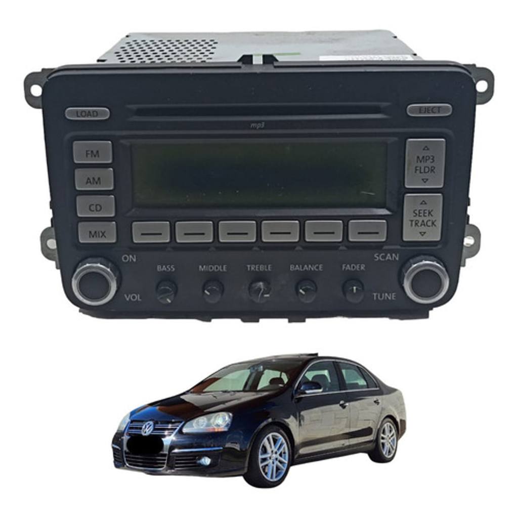 Aparelho Radio Som Cd Player Vw Jetta Mk5 2008 2009
