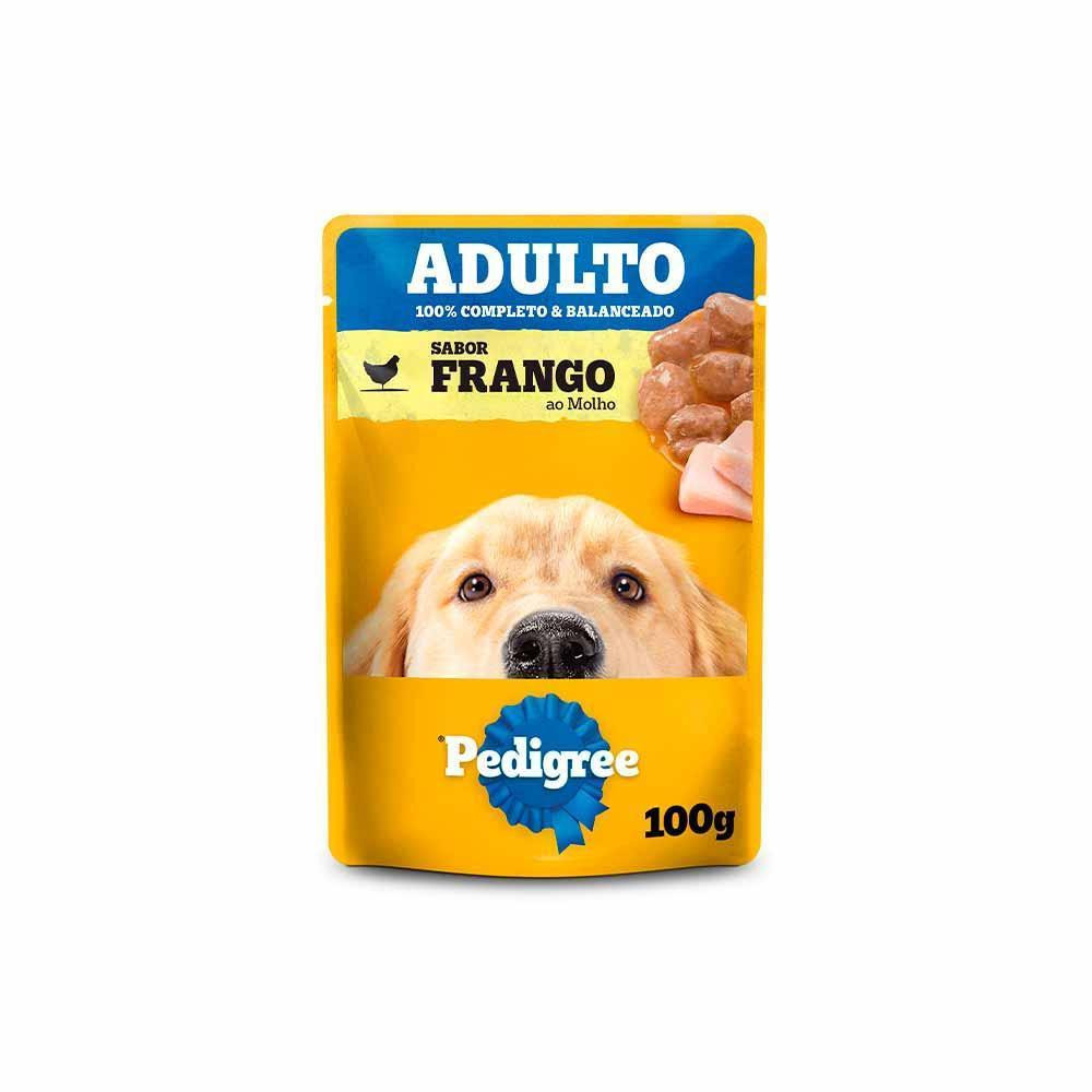 Ração Úmida Pedigree Sachê Frango ao Molho para Cães Adultos 100g