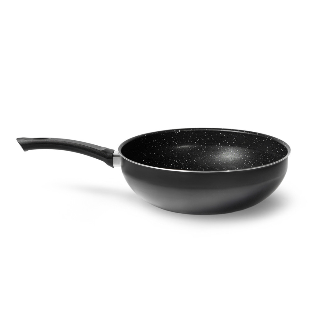 Panela Indução Wok Ceramic+ nº 28 4,3L Revestimento Cerâmico