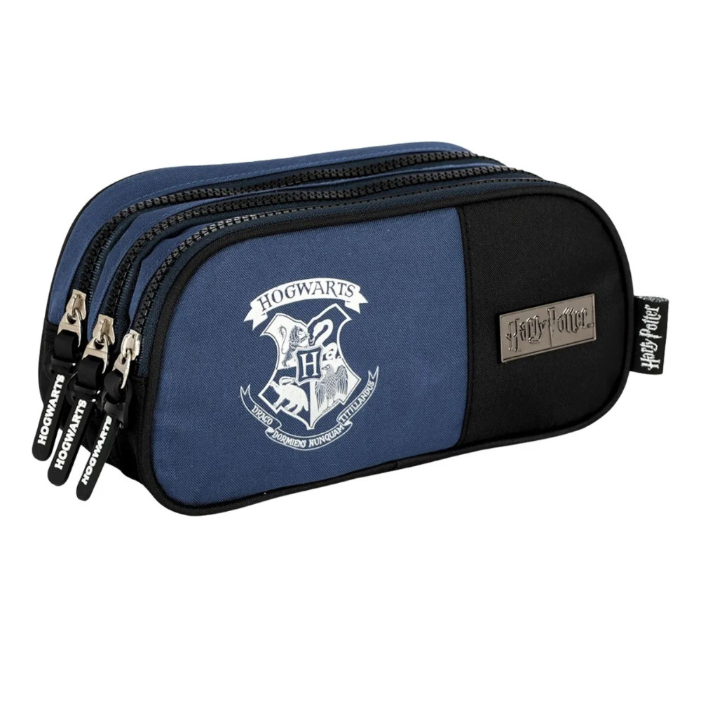 Estojo Harry Potter 3 Divisórias Material Escolar Hogwarts