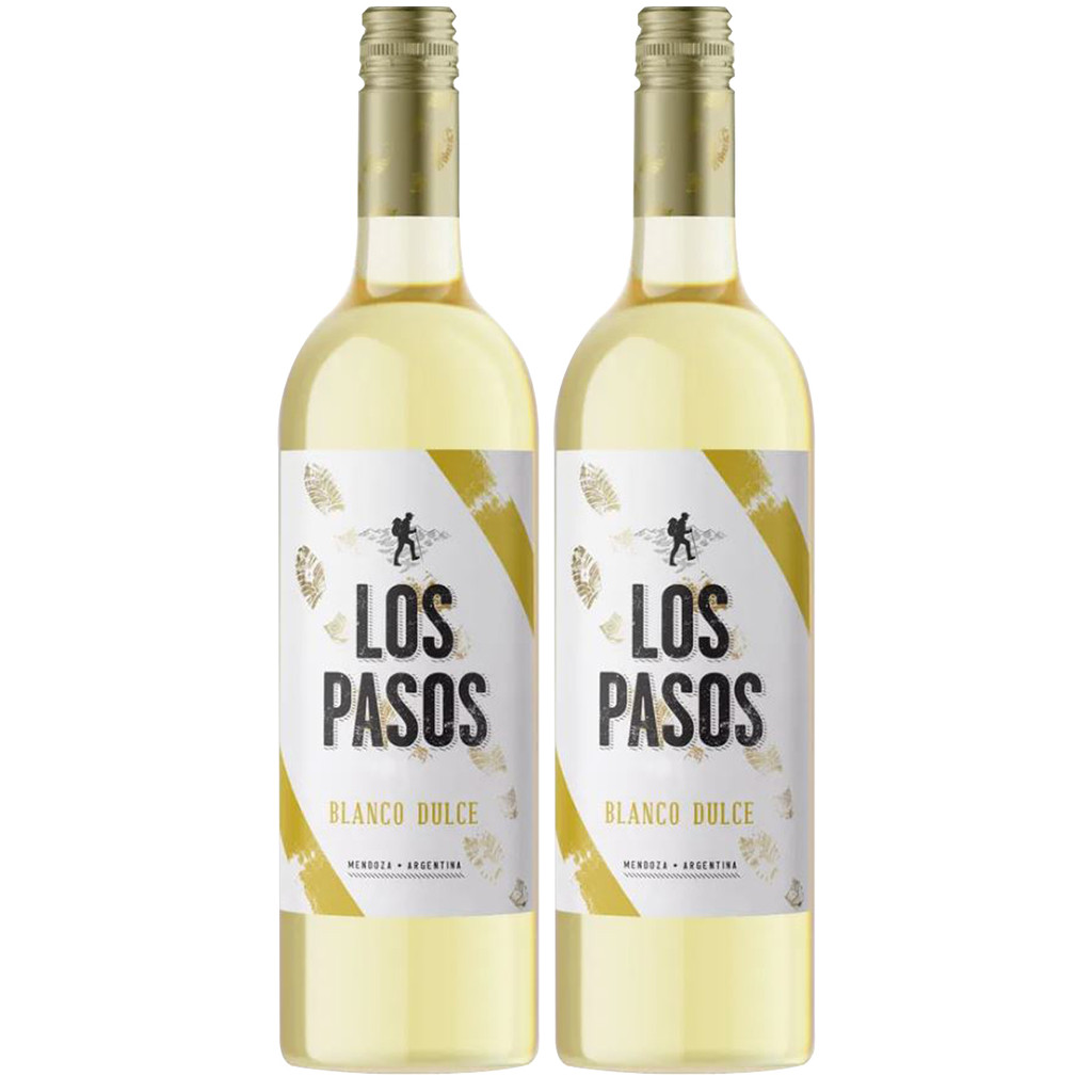 Kit 2Un Vinho Branco Doce Argentino Los Pasos Branco 750ml