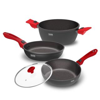 Panelas Ultra Family Size, Day by Day, Sauté Grand e Tampa de Vidro Ichef 24cm - Vermelha | Ichef em Oferta na Shopee