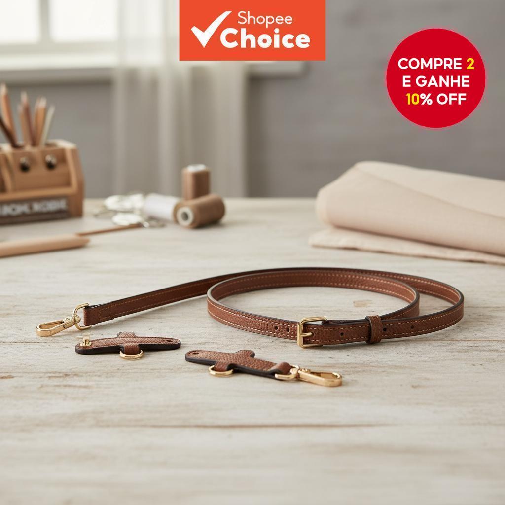  Alça de couro para bolsa Longchamp Mini - Acessório conversor de ombro sem perfuração