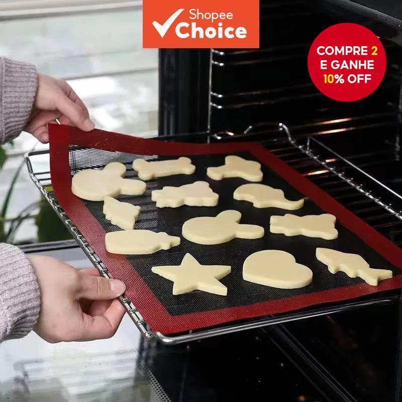 1Pc 30x40cm Esteira De Cozimento De Silicone Respirável Bandeja De Pão De Biscoito Forno Microondas De Alta Temperatura