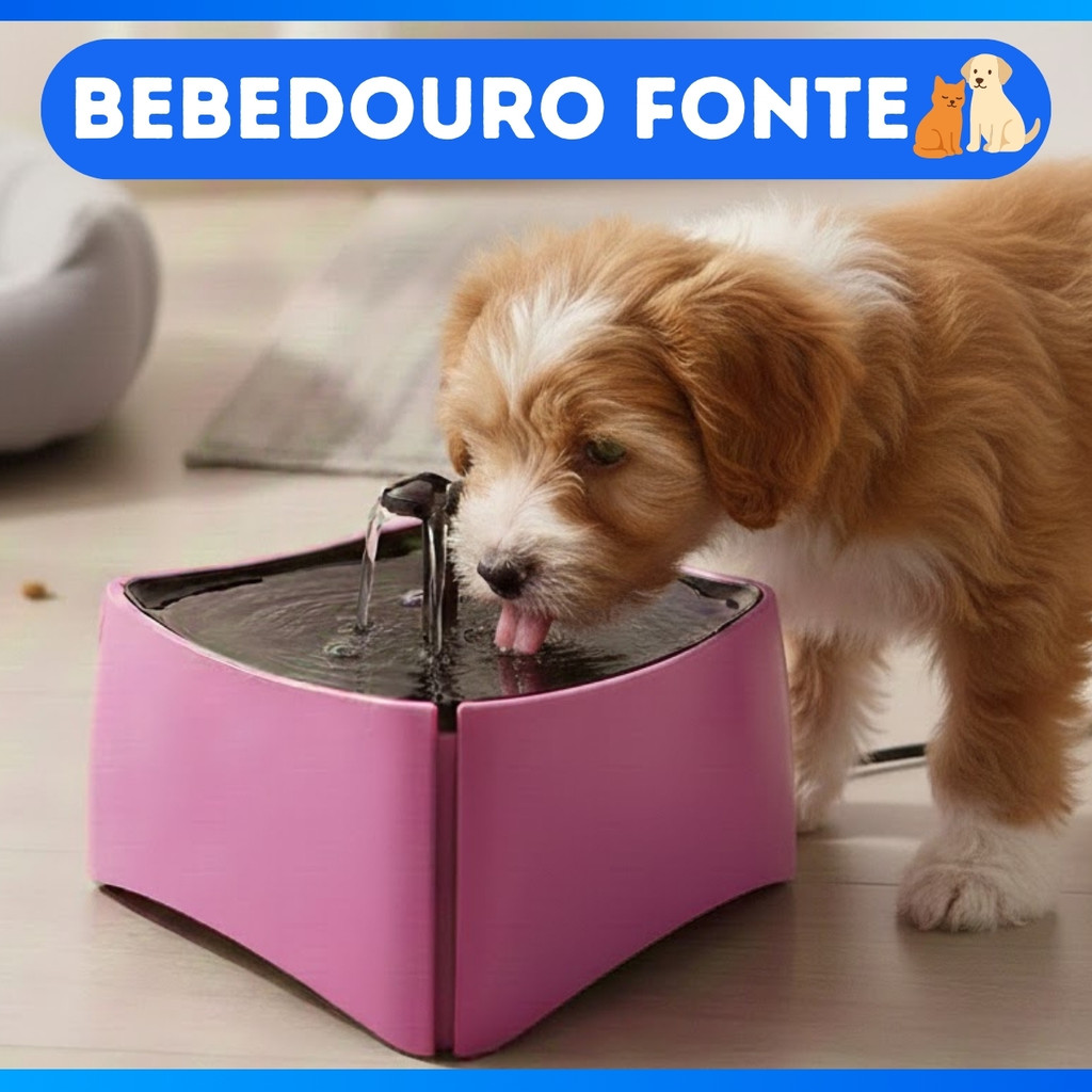 Bebedouro Fonte com 3 Opções de Jato D´Agua - Com Filtro e Capacidade de 1,8 Litro