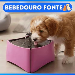 Bebedouro Fonte com 3 Opções de Jato D´Agua - Com Filtro e Capacidade de 1,8 Litro
