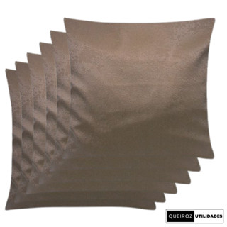 Kit - 6 Capas de Almofadas: Marrom - 40x40 - Decorativa Para Sala / Sofá / Quarto / Cama em Oferta na Shopee