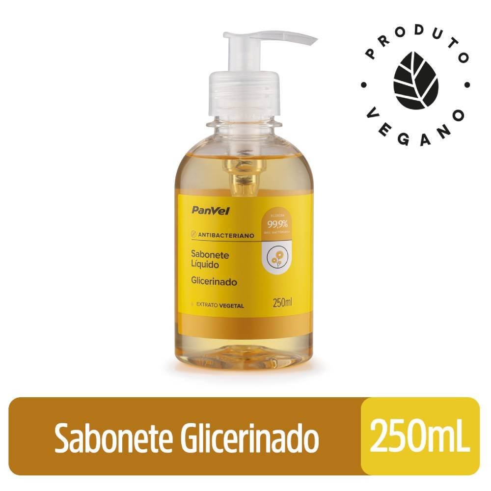 Sabonete Líquido Panvel Glicerinado 250ml em Oferta na Shopee