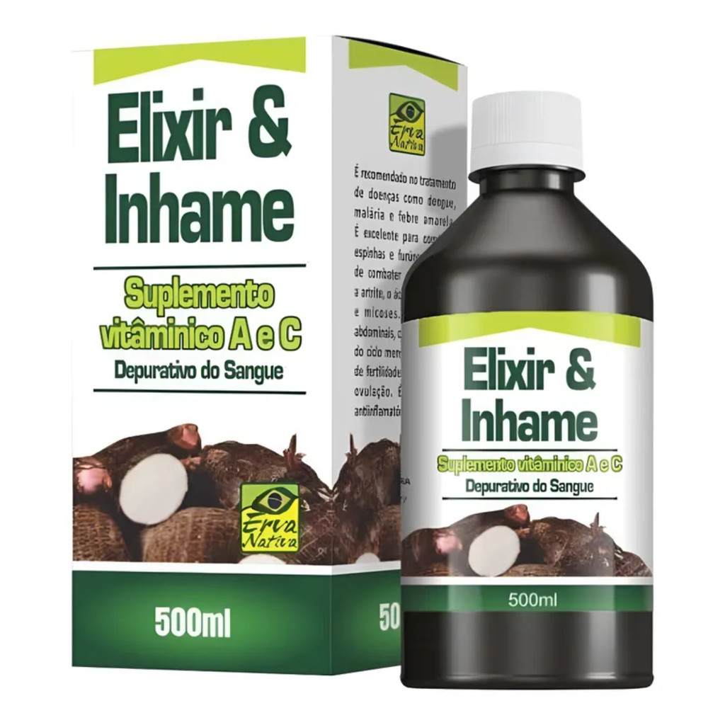 Elixir & Inhame  500ml Supl Vit A E C - Depurativo Do Sangue