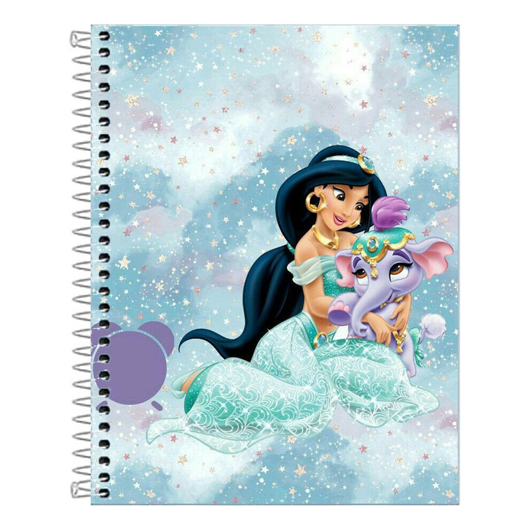 Caderno   Princesa Jasmine 10 Matérias 160 Folhas