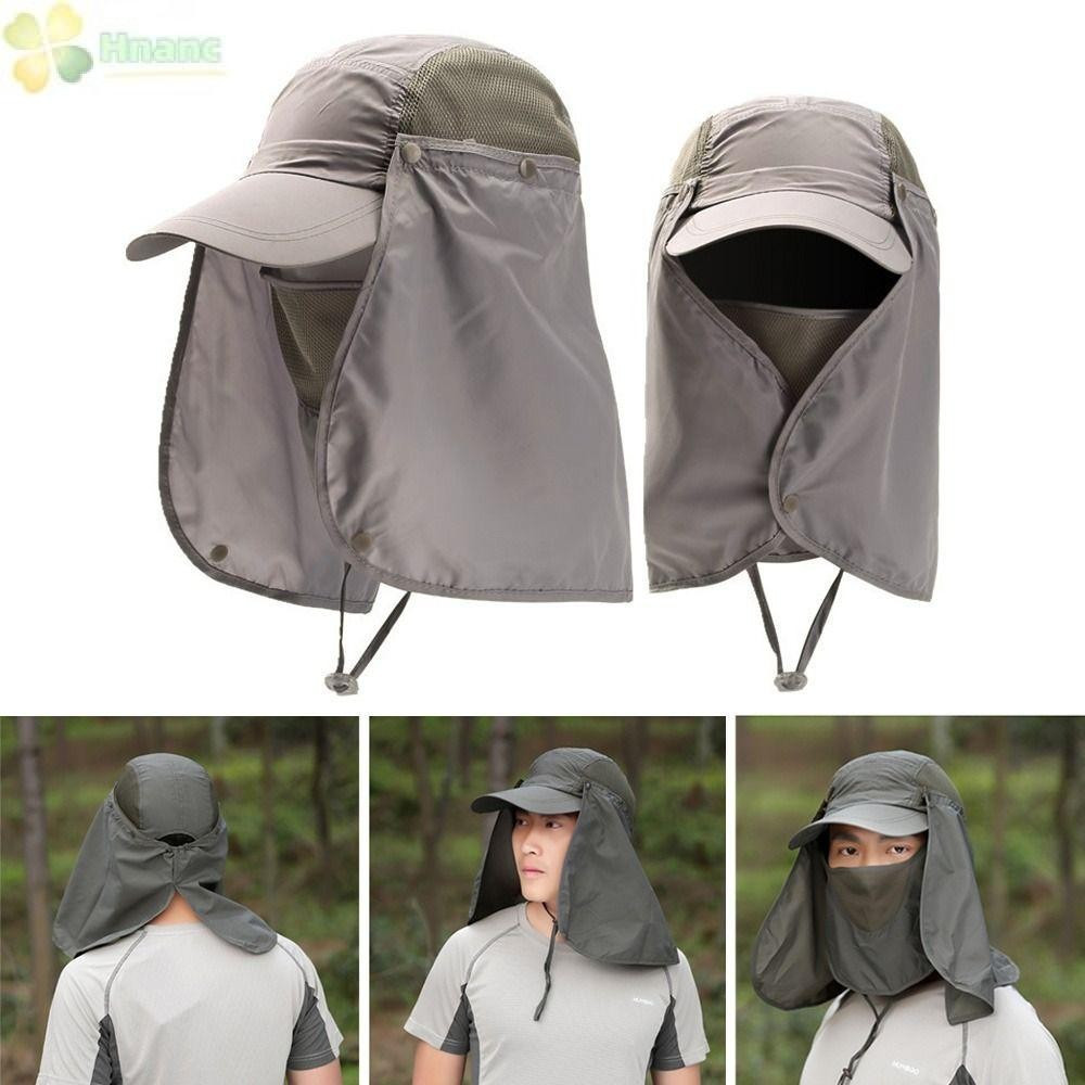 HNANC Chapéu De Sol Para Pesca De Verão , Boné De Beisebol Ajustável Com Proteção Solar UV , Respirável Pescoço E Rosto