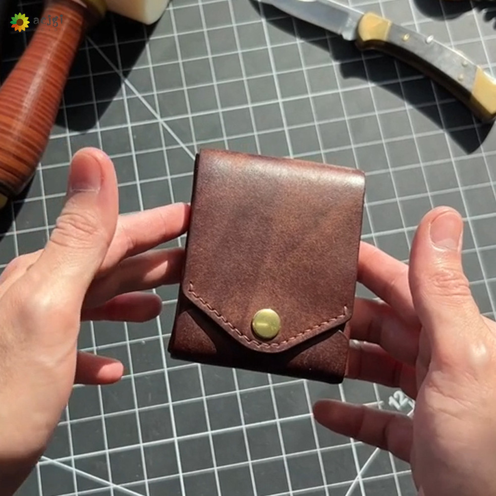 Carteira Masculina Vintage Change Slim Biofold Pocket Card Holder Para Viagens De Negócios