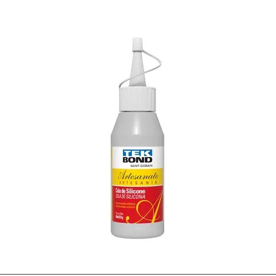 Cola Silicone Artesanato Tek Bond 60ml Feltros Isopor Eva Couro