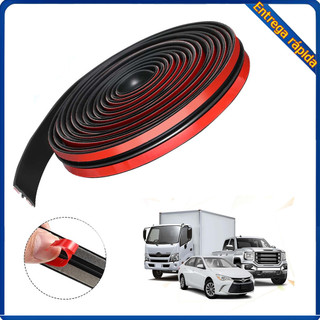 1 rolo de tira de vedação de carro em forma de T preta (14 mm x 2 m) com Material de borracha adesiva fácil instalação
