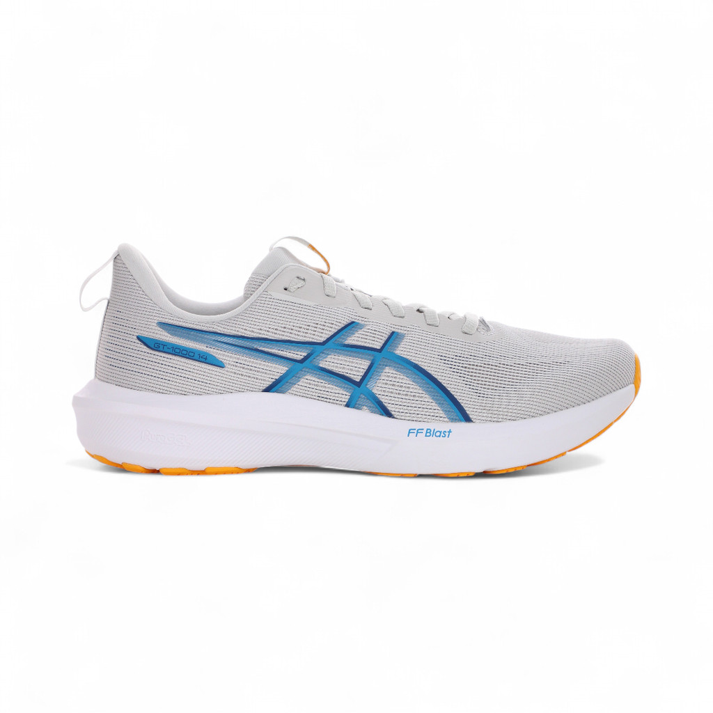 Tênis Asics GT 1000 14 Cinza Claro e Azul - Masculino