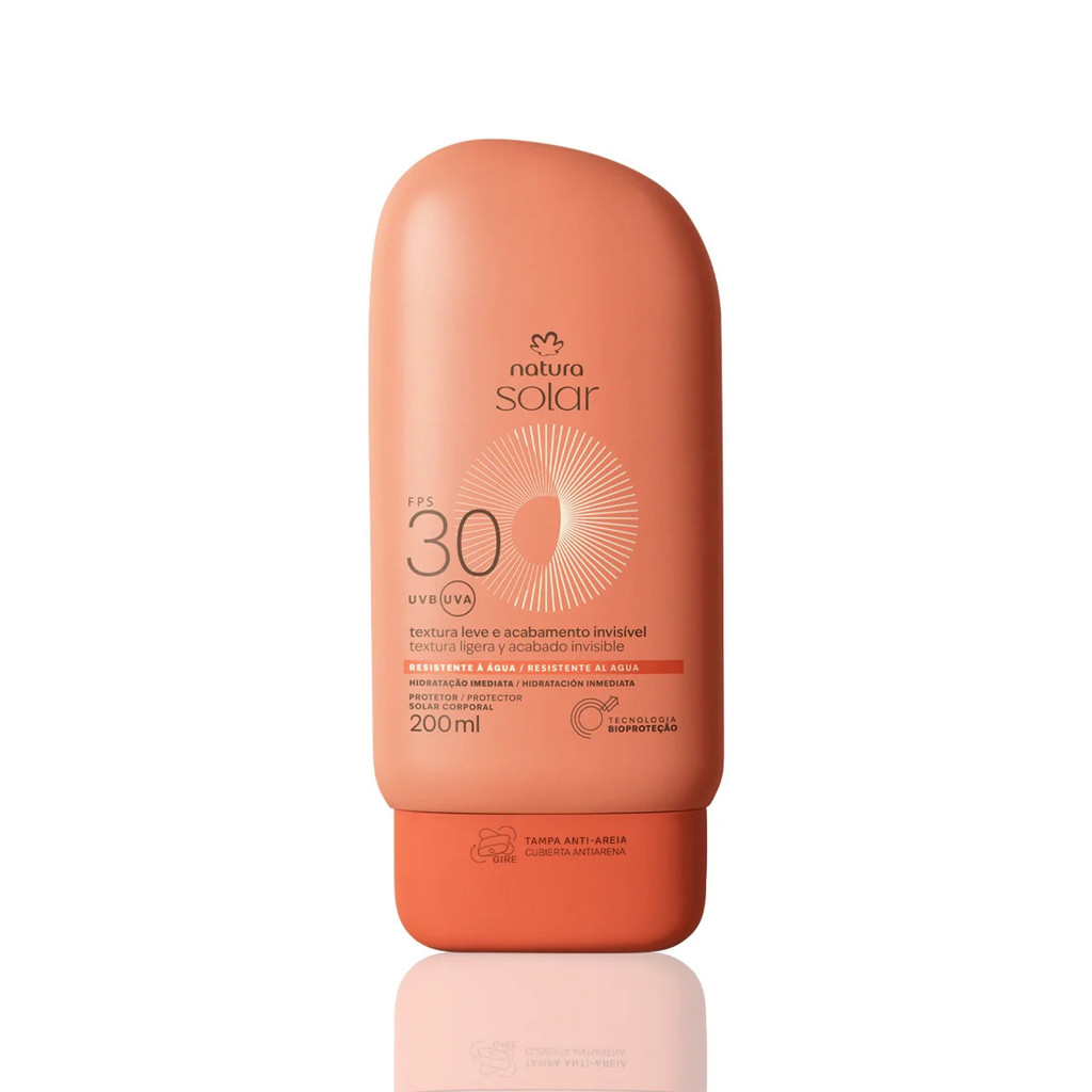 Protetor Solar Corporal FPS 30 Natura 200 ml Tampa Anti Areia