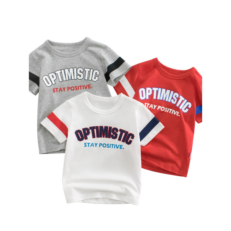 27 crianças marca roupas infantis puro algodão verão crianças de manga curta camiseta comércio exterior meninos versão c