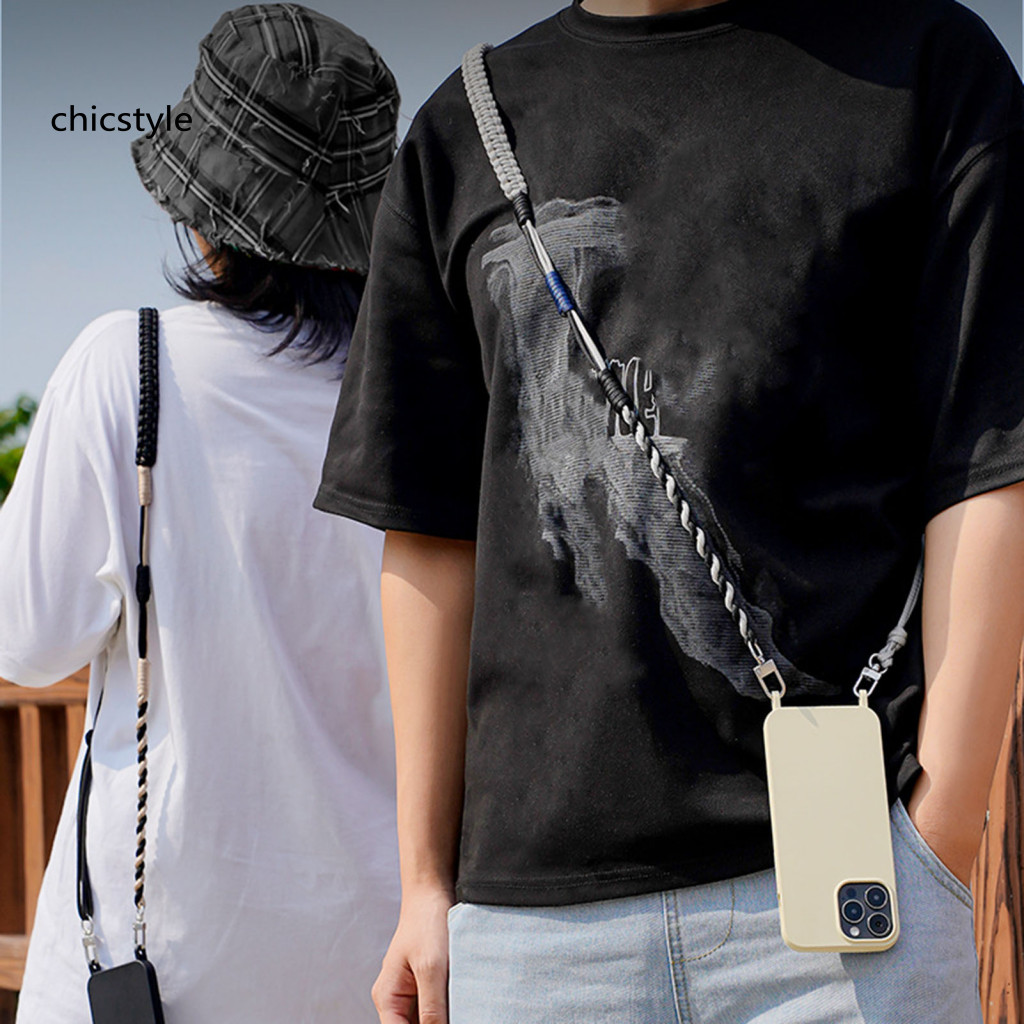 Anti-lost Phone Strap Cell Lanyard Adjustable Crossbody High-strength Braided Rope Hands-free Neck for Phones for Everyd