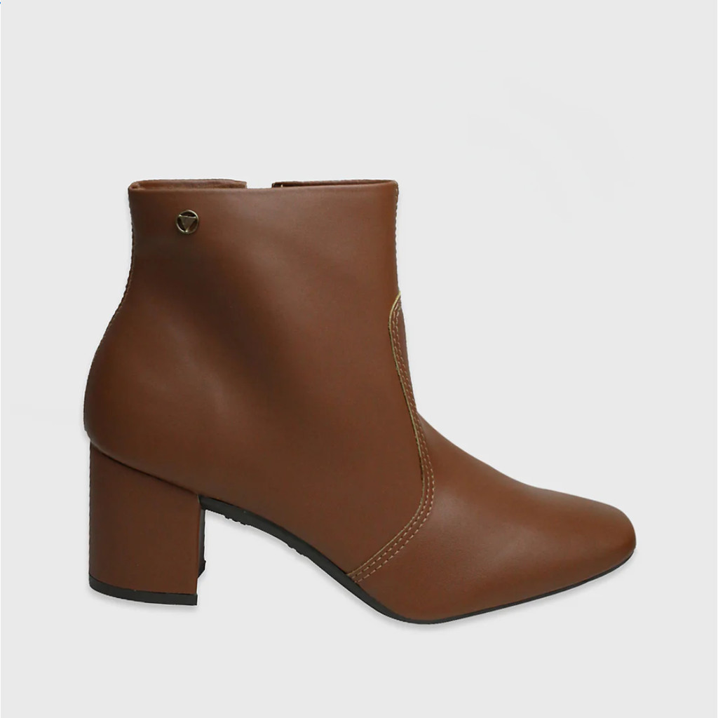 Bota Feminina Via Uno Cano Curto Mestiço Salto Bloco